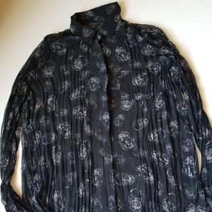 Rock & Republic sheer long sleeve button‎ up shirt